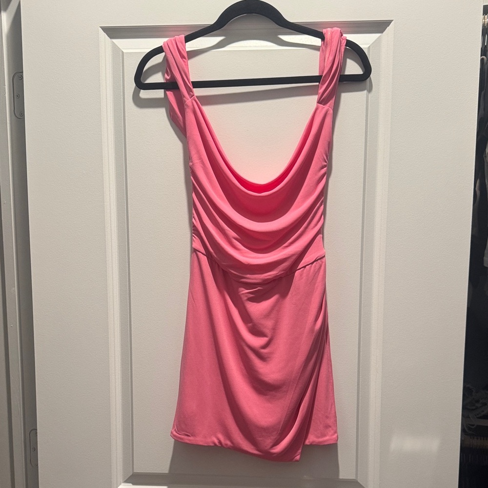 Tiger Mist Pink Joslin Mini Dress